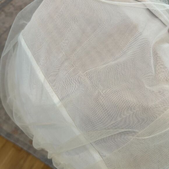 White Fox For The Night Mini Dress Size Small Bodycon White Ivory - Picture 12 of 12